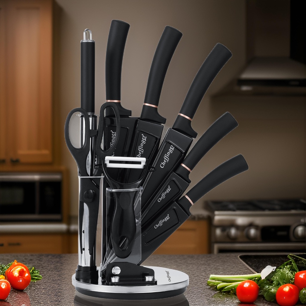 9-PIECE-KNIFE-SET-WITH-ROTATING-cheffinger-altijd-korting-CF-KS11