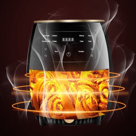 cheffinger-Air-Fryer-4.5-liter-Black-CF-AFRY-4.5-Altijd-Korting