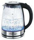 Glass kettle. Illumination